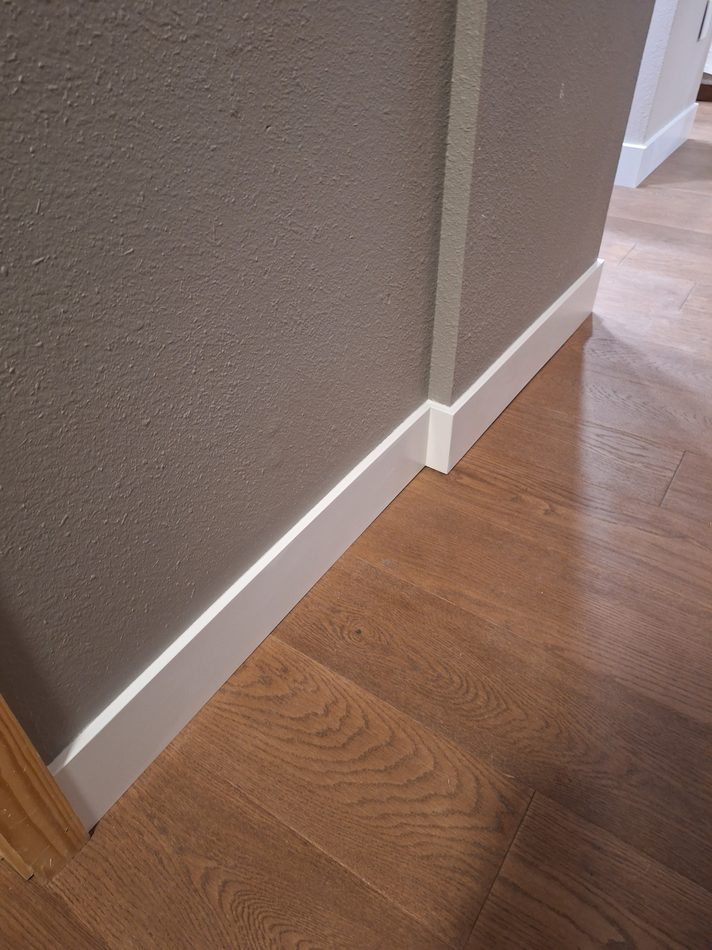 Flooring transition detail in a Steamboat Springs home