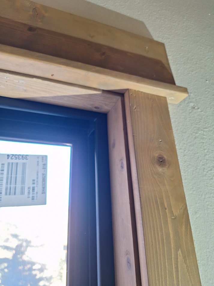 Window trim finish work detail in Steamboat Springs